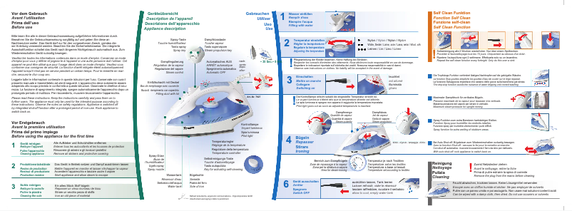 First page image of the manual for Power Steam 2200