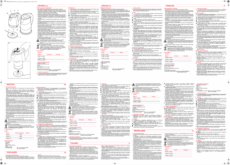 First page image of the manual for KT5855