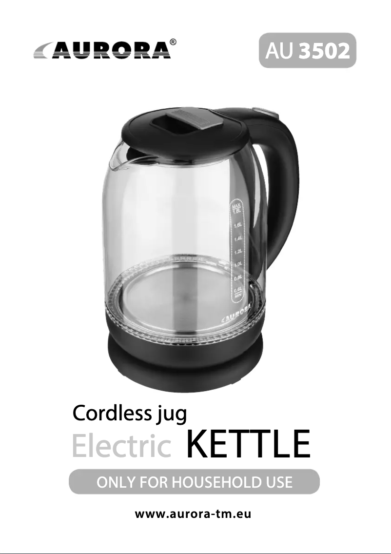 First page image of the manual for AU3502