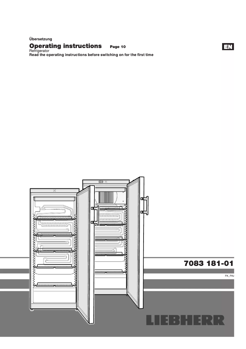 First page image of the manual for FK 5442