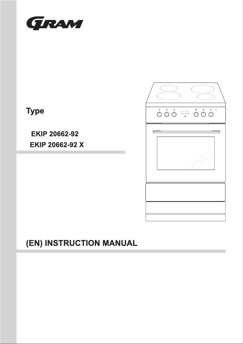 Page 1 of the manual User Manual Gram EKIP 20662-92