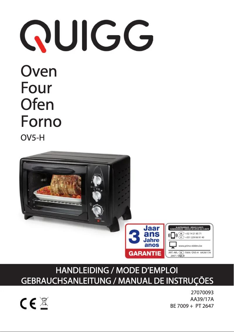 Page 1 of the manual User Manual Primo OV5