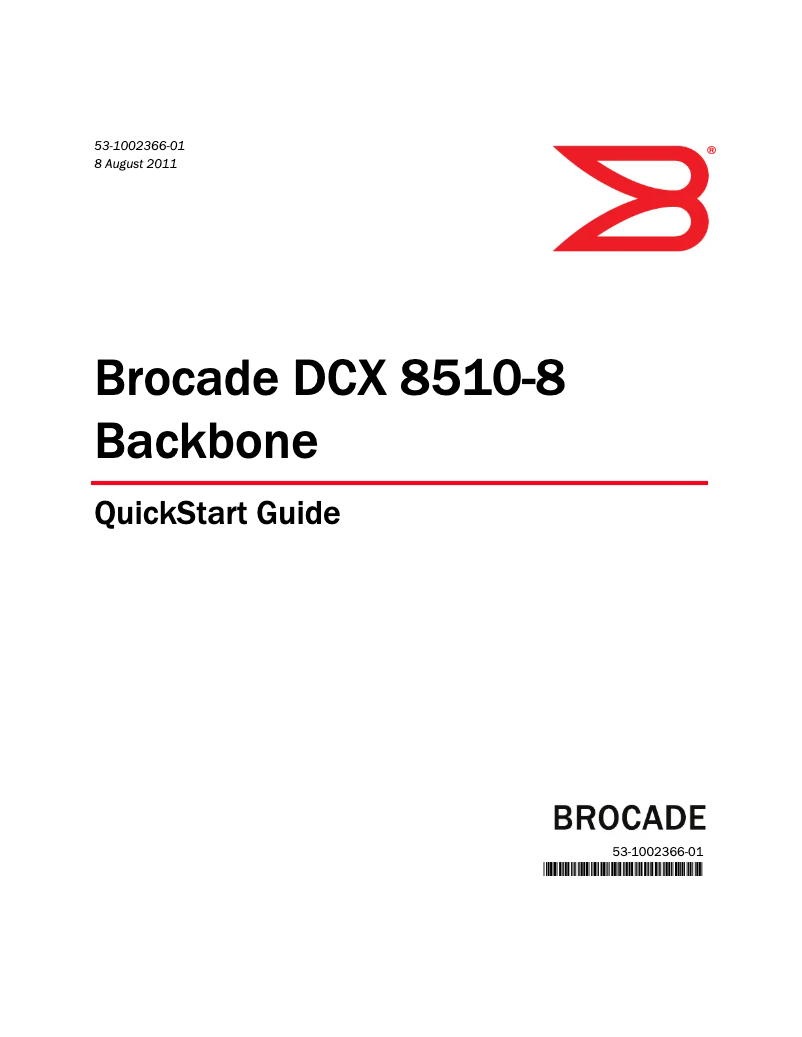 Page 1 of the manual User Manual Dell PowerConnect B-DCX-4s