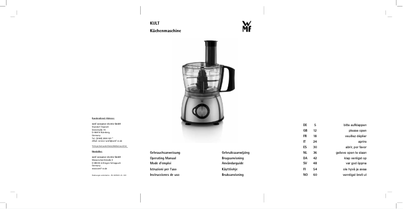 First page image of the manual for Kult