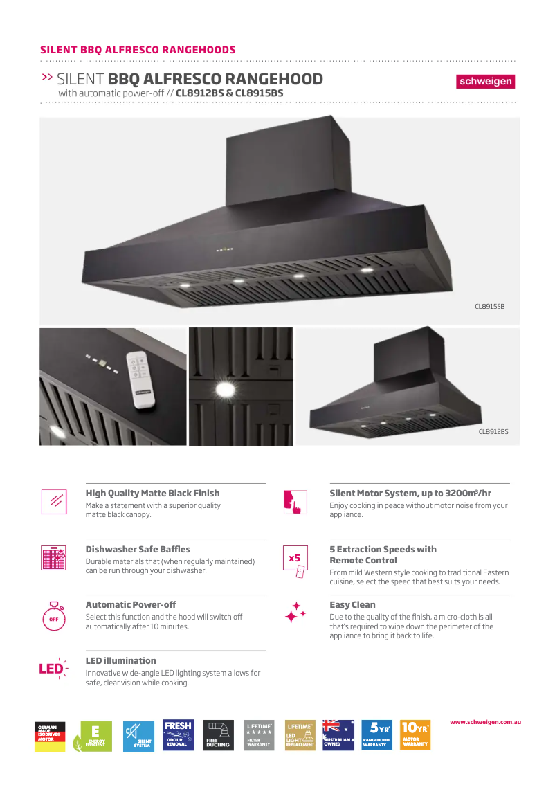 First page image of the manual for CL8915BS