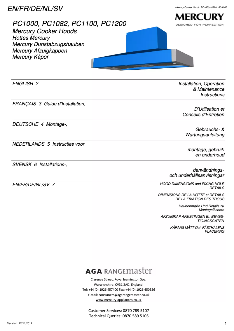 Page 1 of the manual User Manual Falcon PC1082