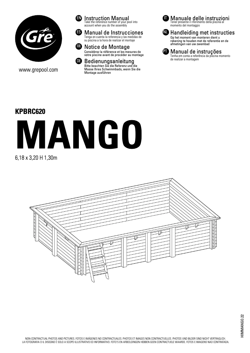 First page image of the manual for KPBRC620