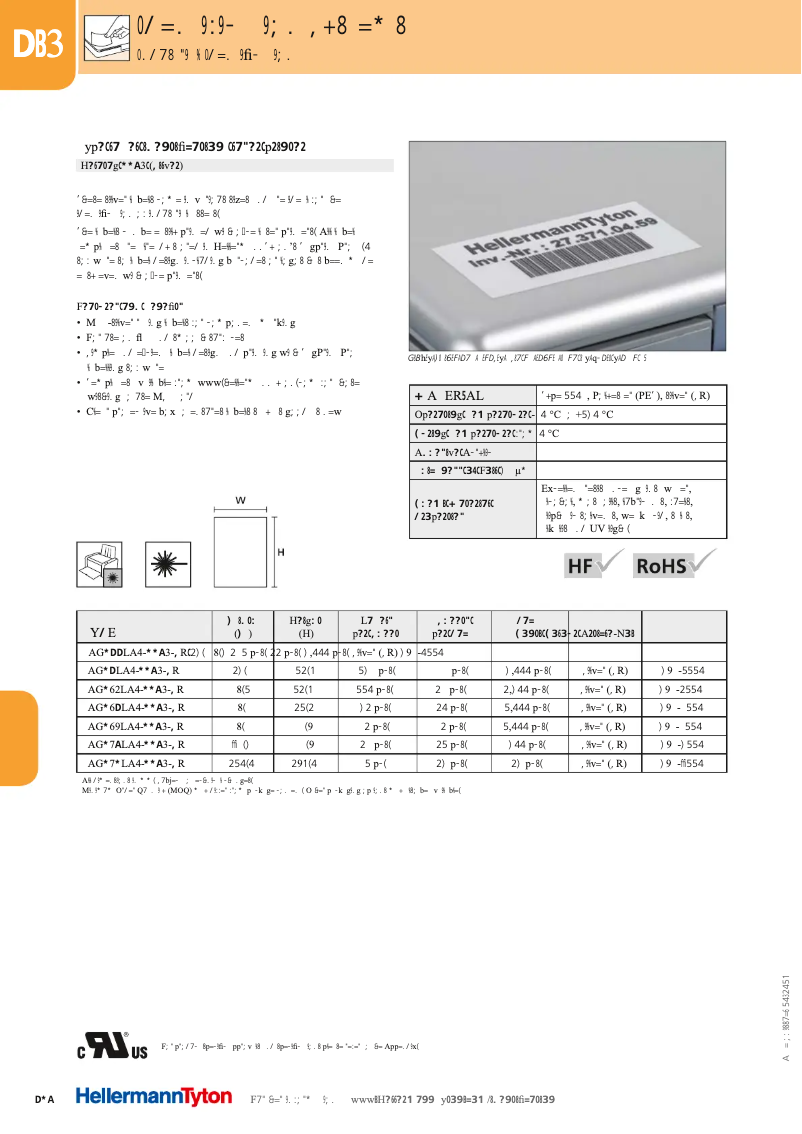 First page image of the manual for TAG171LA4-1103-SR