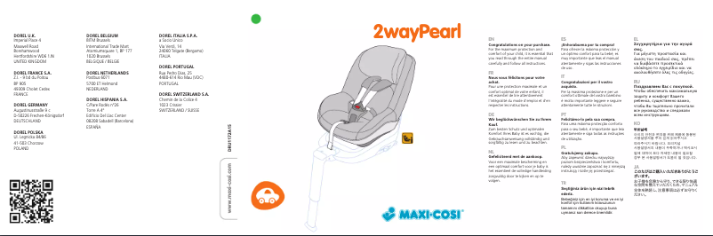 Page 1 of the manual User Manual Maxi-Cosi 2Way Pearl