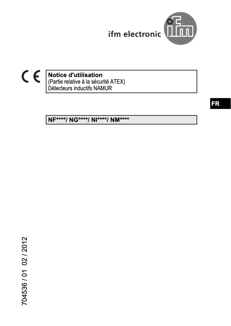 First page image of the manual for NM501A