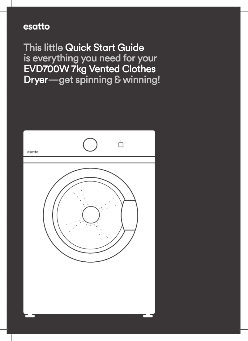 First page image of the manual for EVD700W