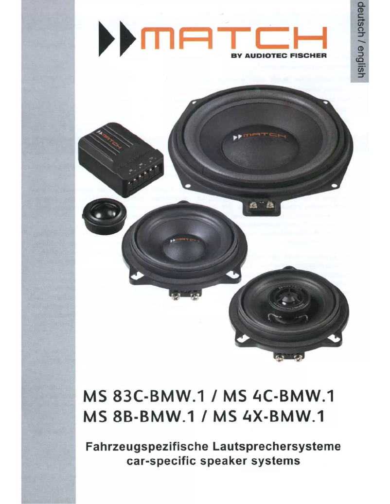 First page image of the manual for MS 4X-BMW.1