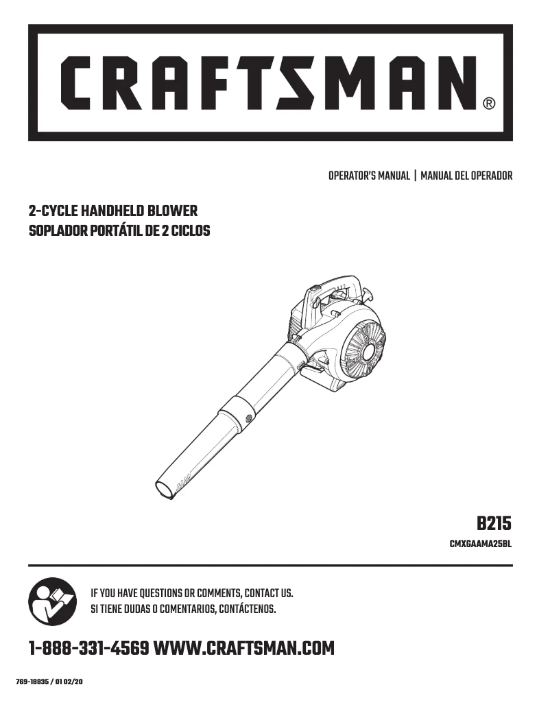 First page image of the manual for CMXGAAMA25BL