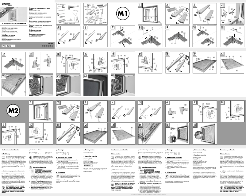 Page 1 de la notice Manuel utilisateur Powerfix IAN 103258