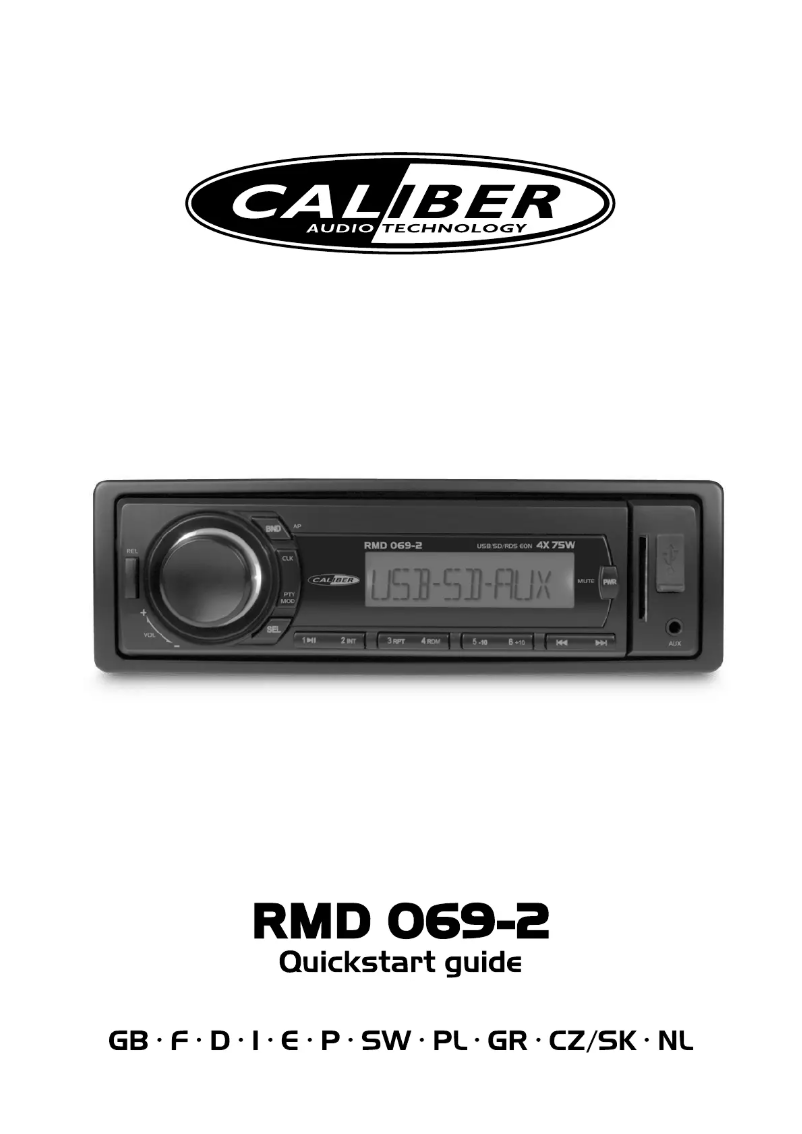 Page 1 of the manual User Manual Caliber RMD 069-2