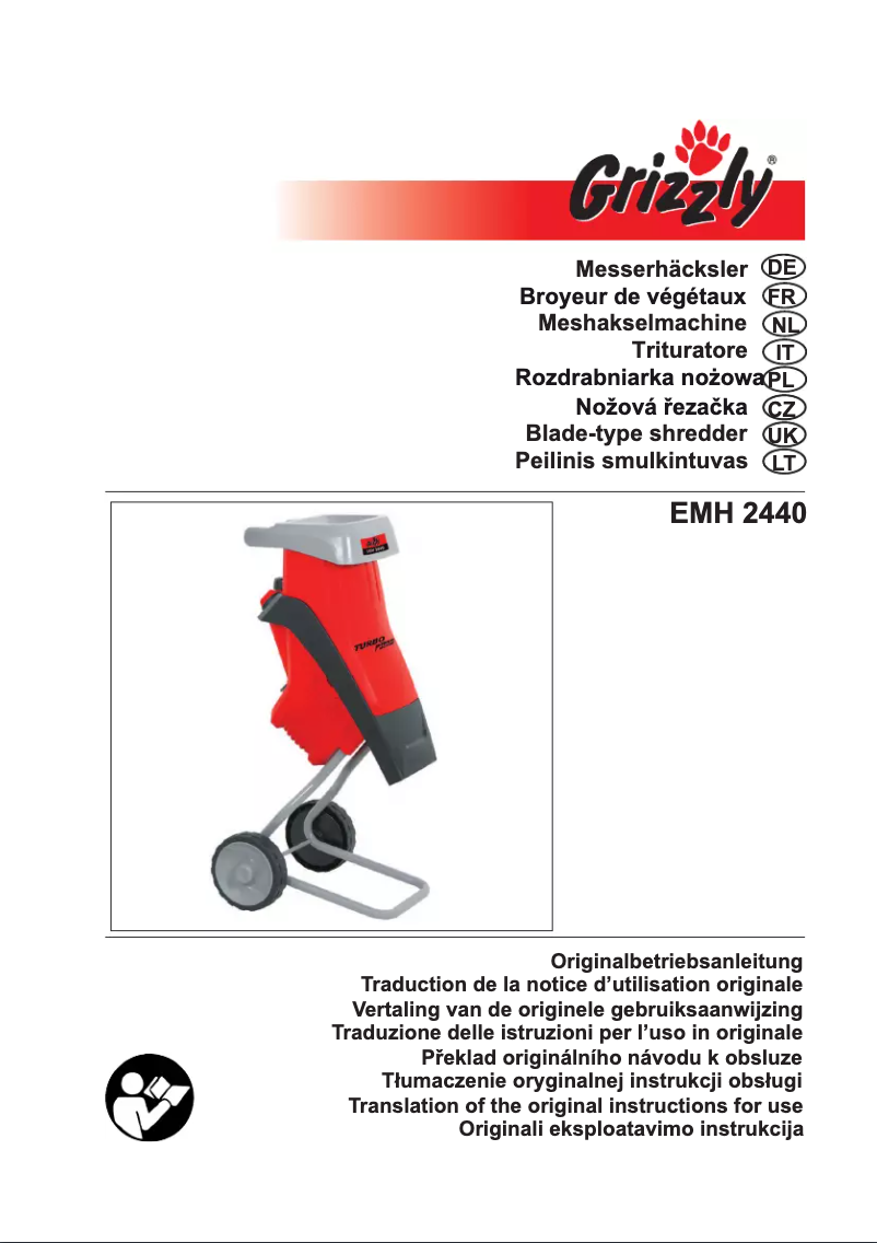 Page 1 of the manual User Manual Grizzly EMH 2440