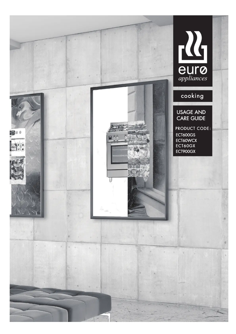 First page image of the manual for ECT60WCX