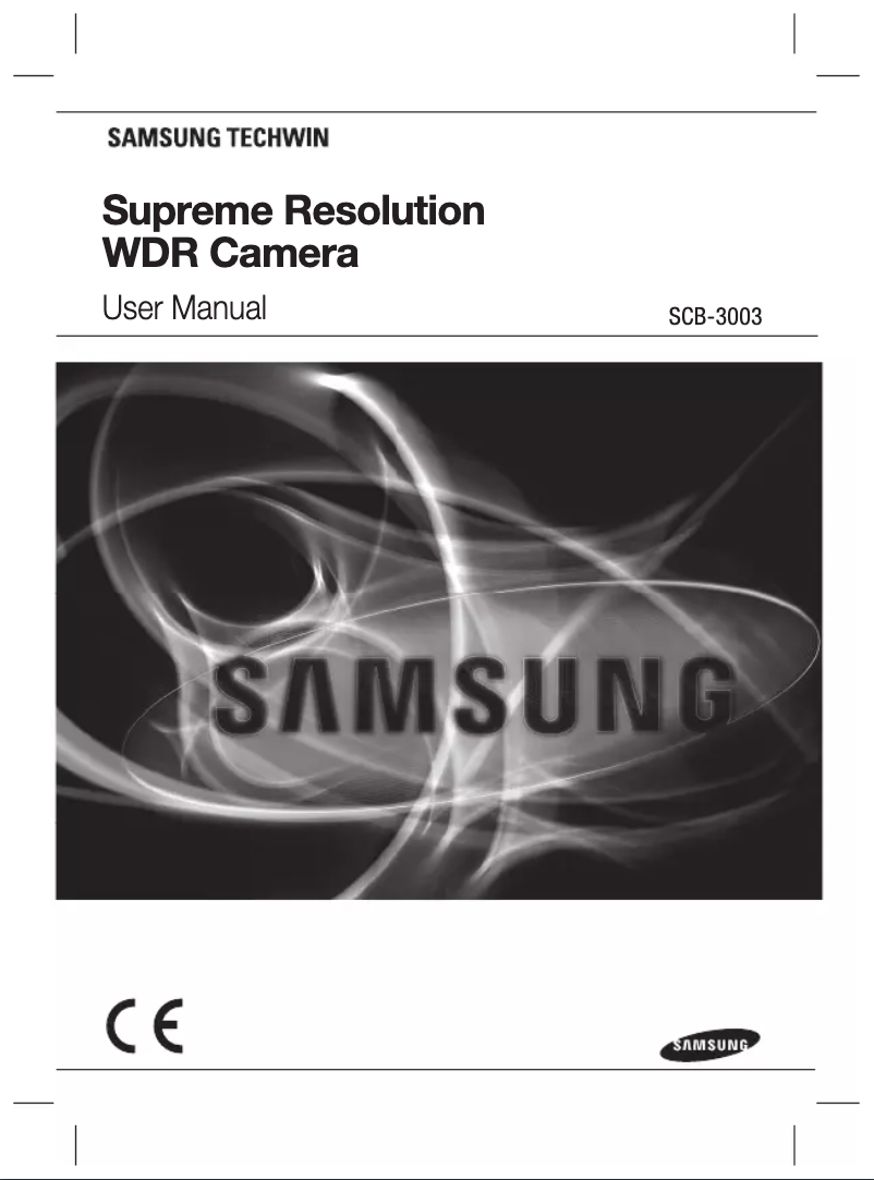 First page image of the manual for SCB-3003N