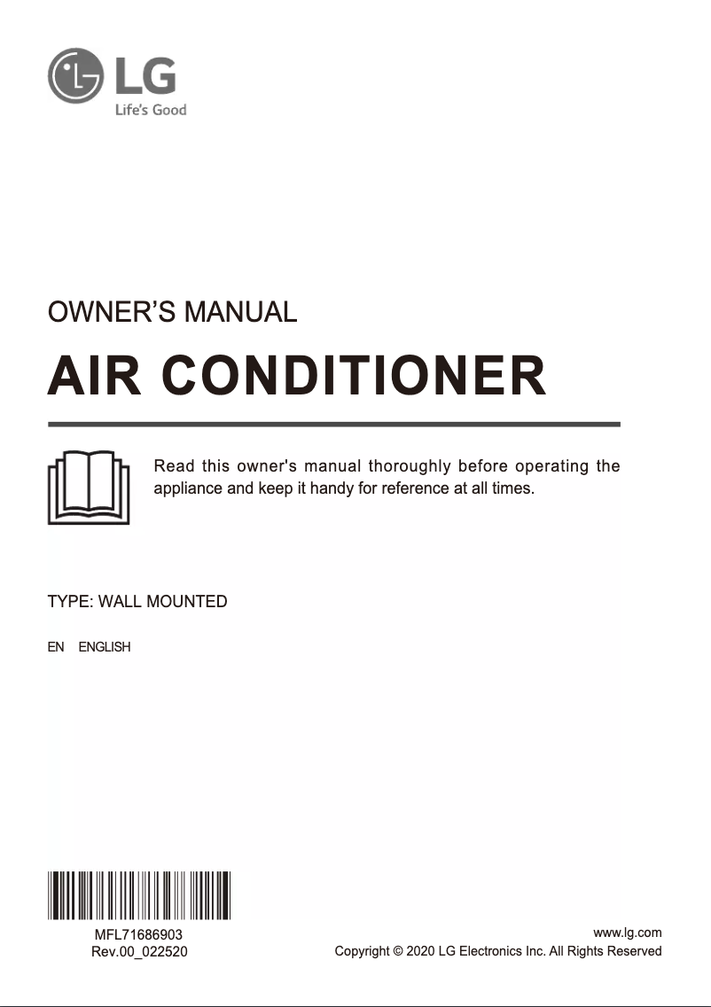 Page 1 of the manual User Manual LG MSUQ24APXE