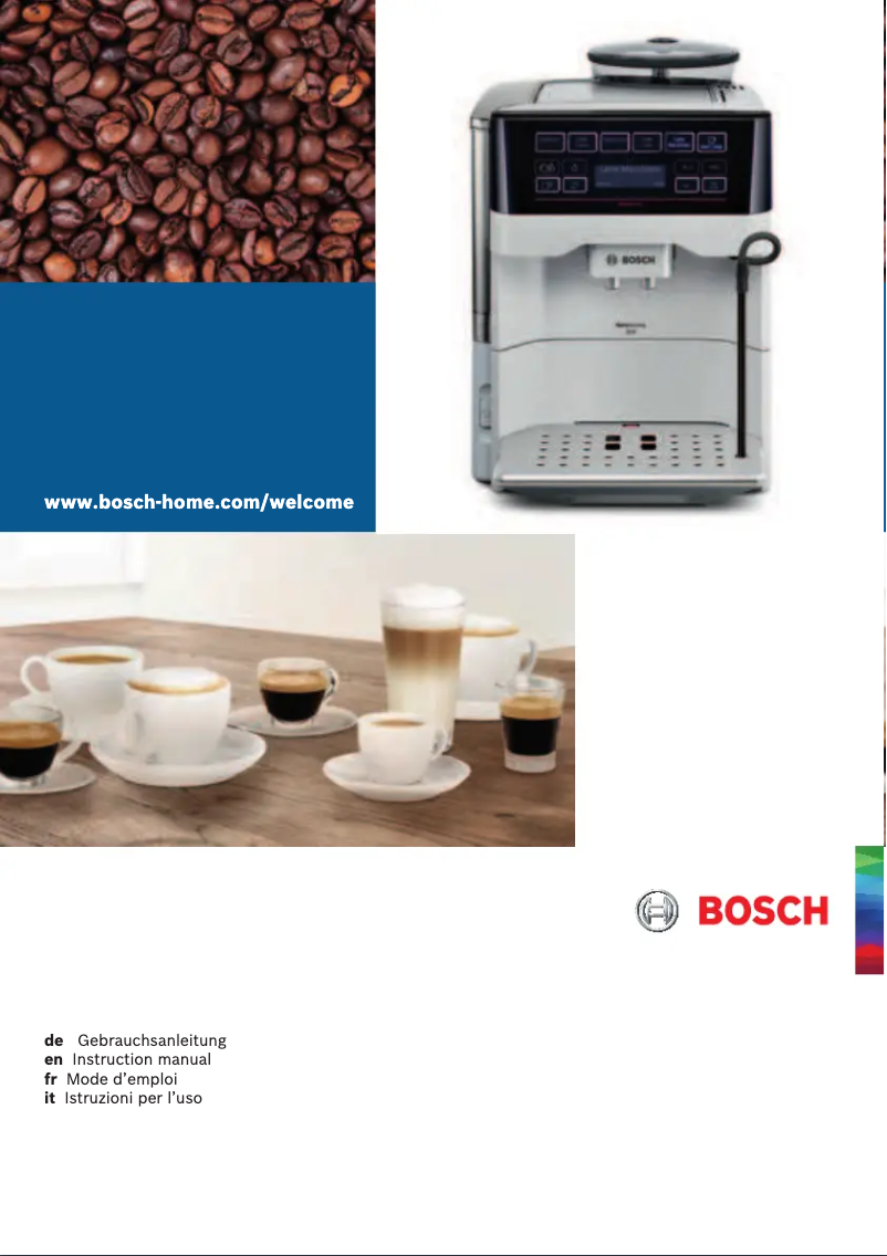 Page 1 of the manual User Manual Bosch TES60729RW