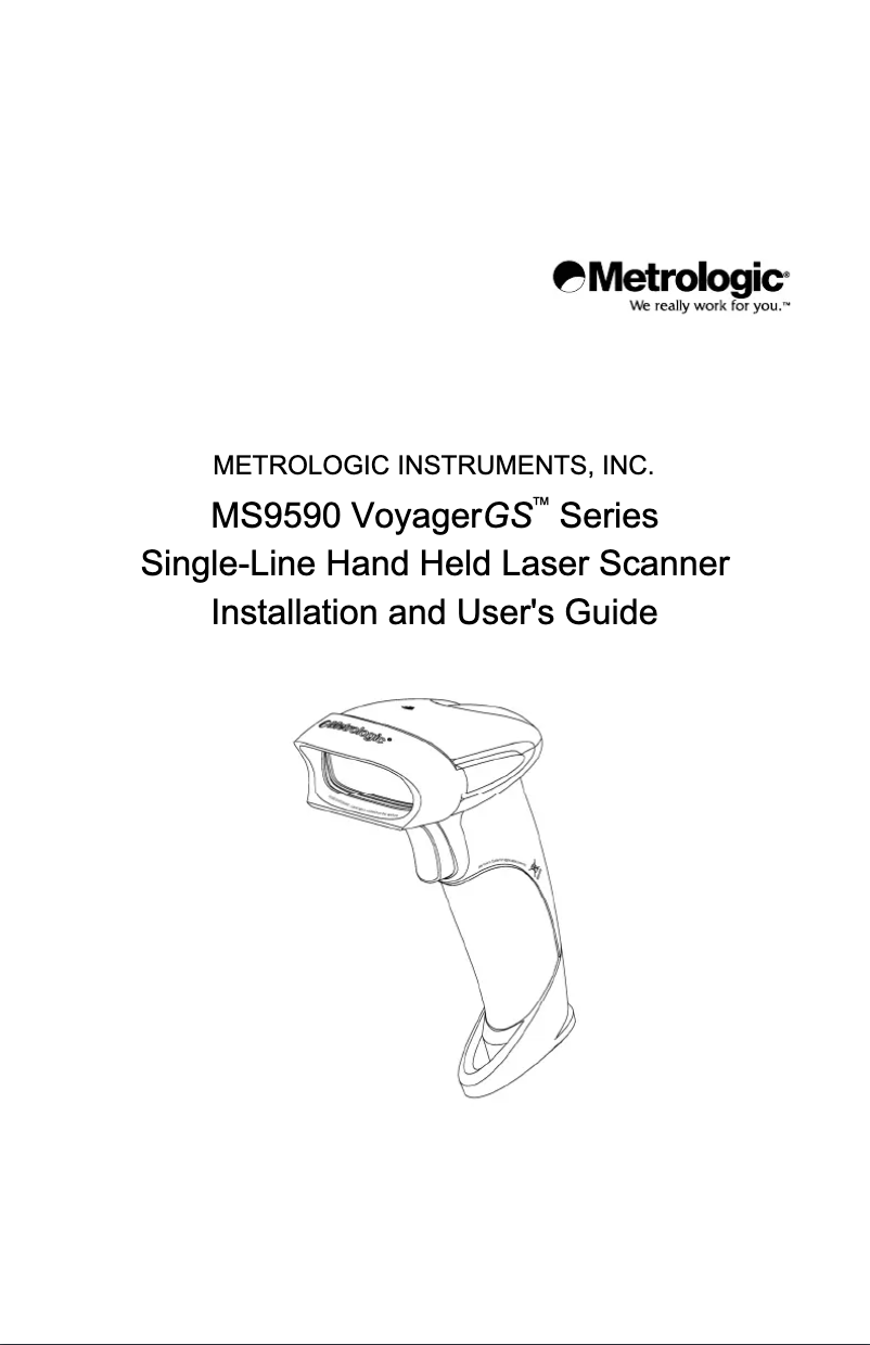 First page image of the manual for MK9590-61A38-A