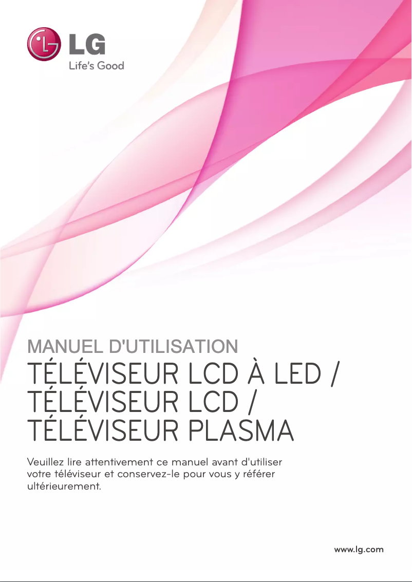 First page image of the manual for 60PZ570S