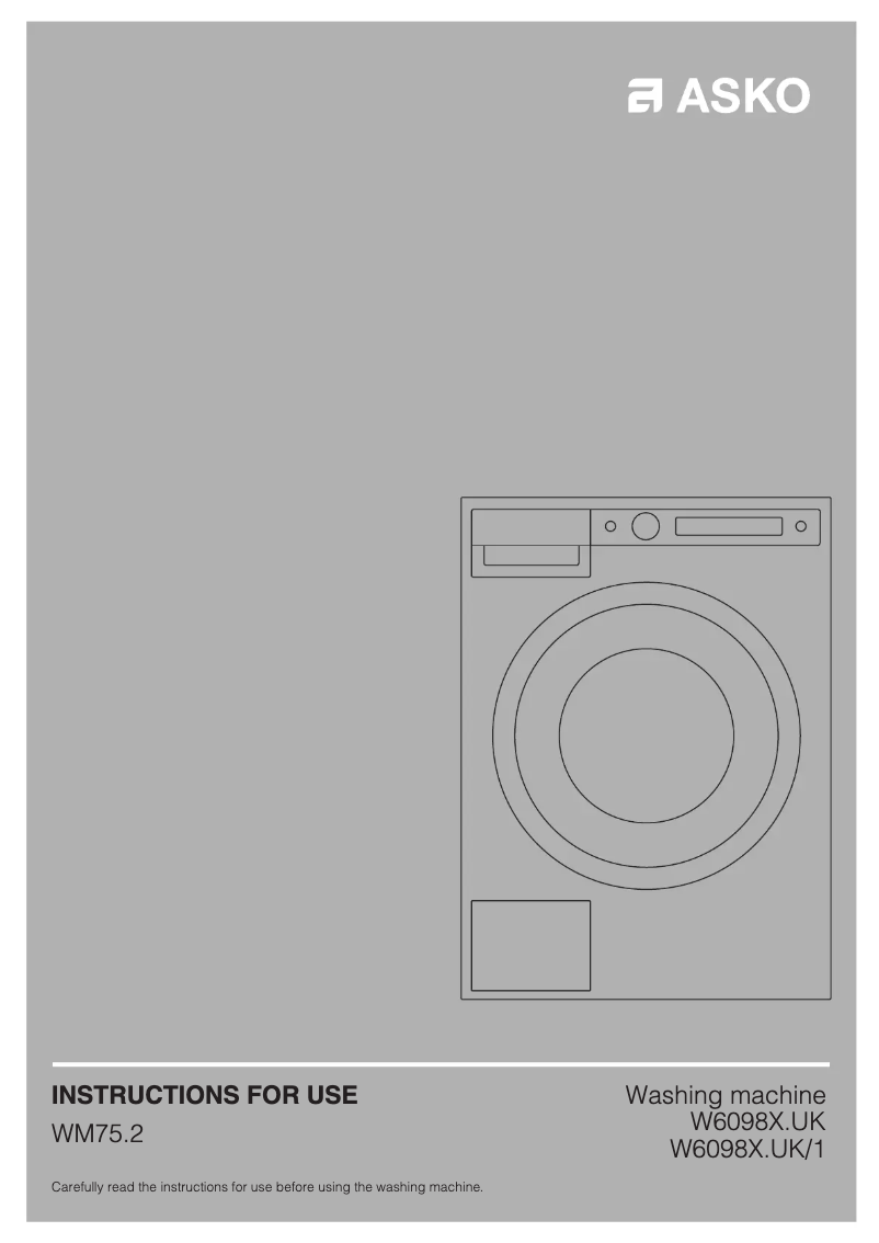 First page image of the manual for W6098X.S