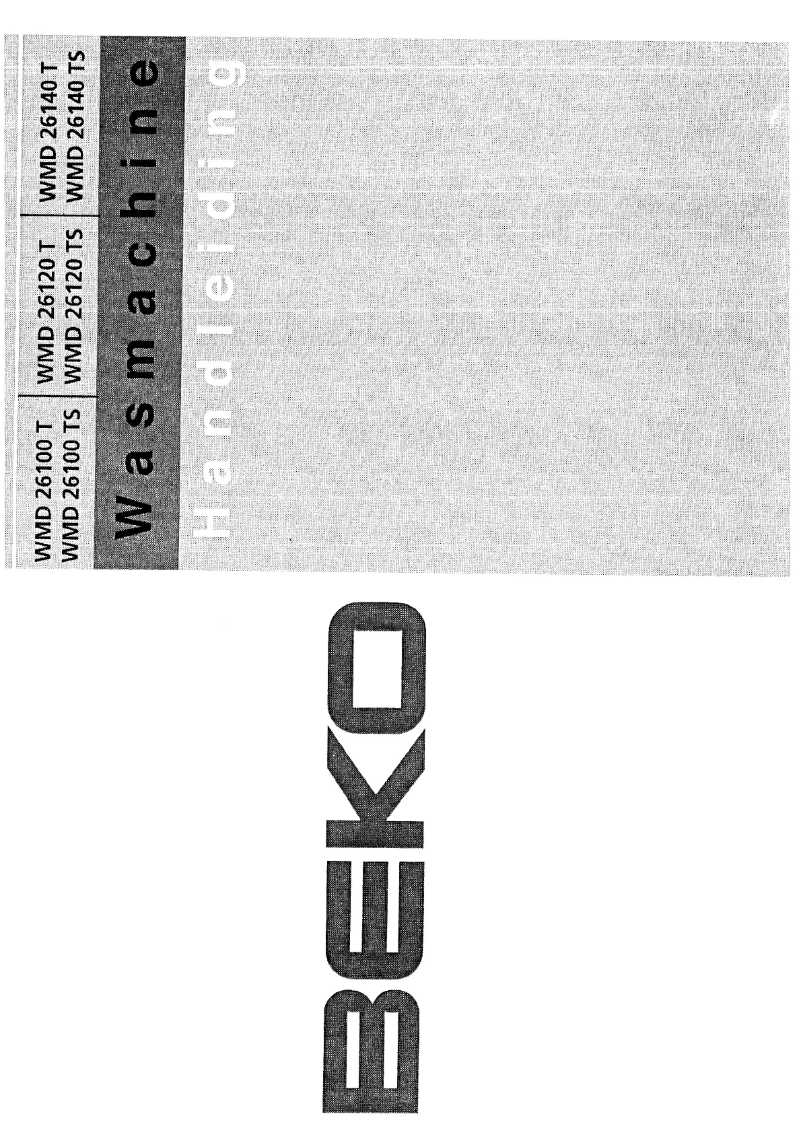 First page image of the manual for WMD 26145