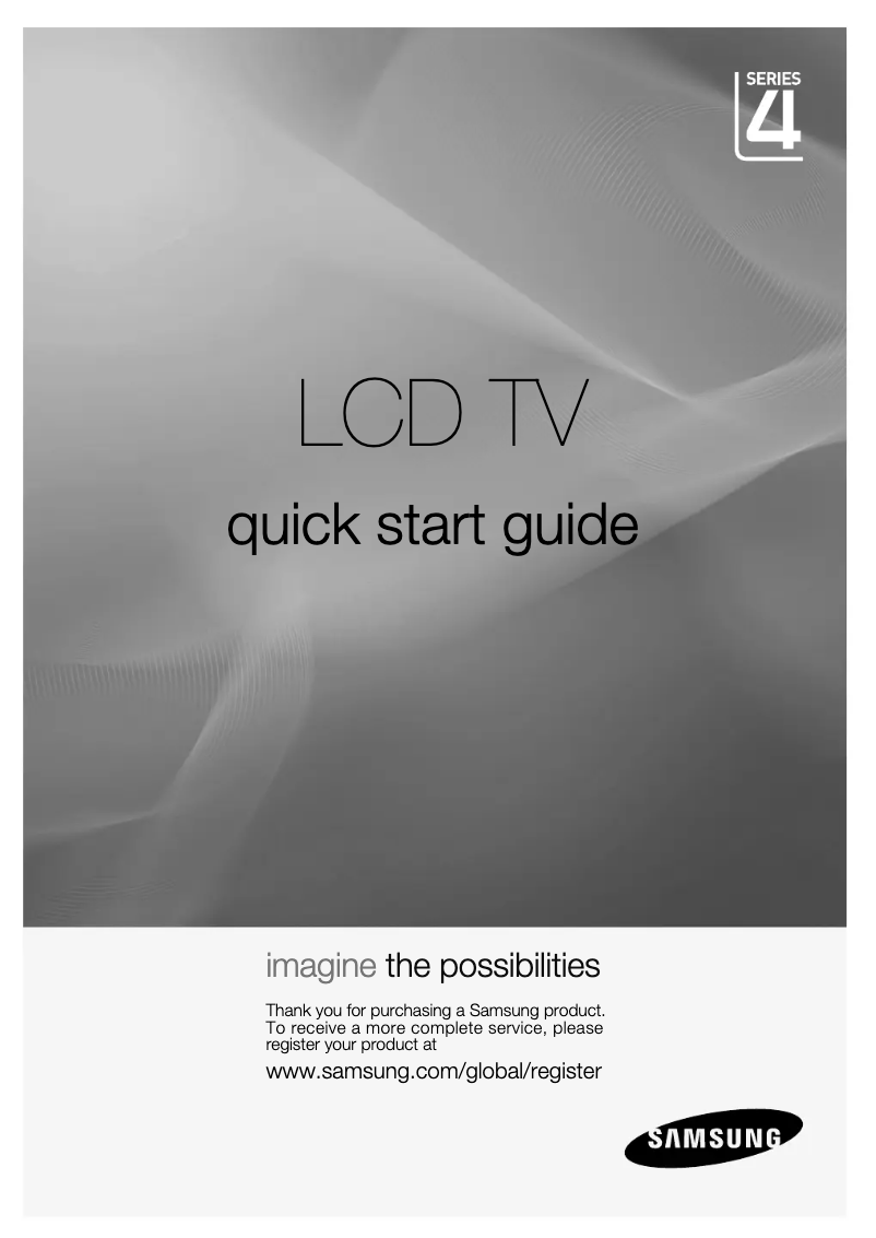 First page image of the manual for LA22D400E1R
