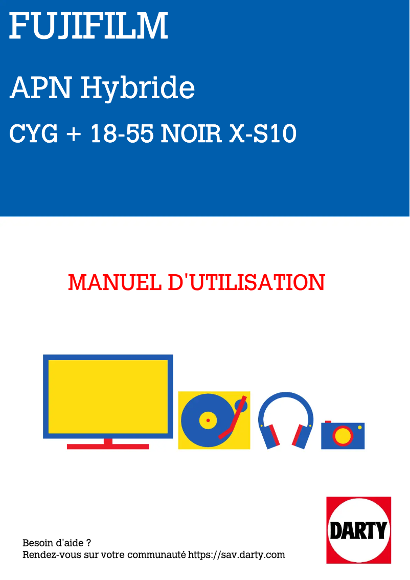 Page 1 of the manual User Manual Fuji X-S10