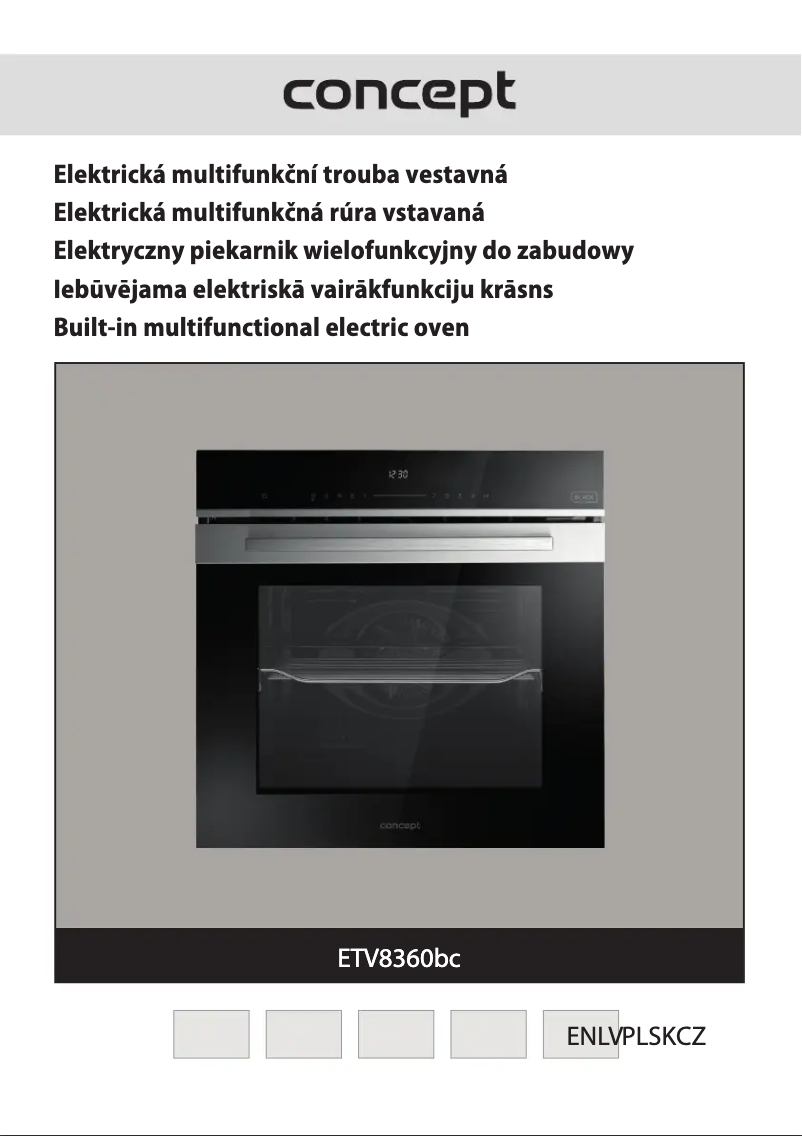Page 1 of the manual User Manual Concept ETV8360BC