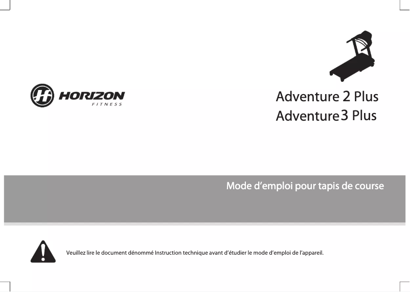 First page image of the manual for Adventure 2 Plus