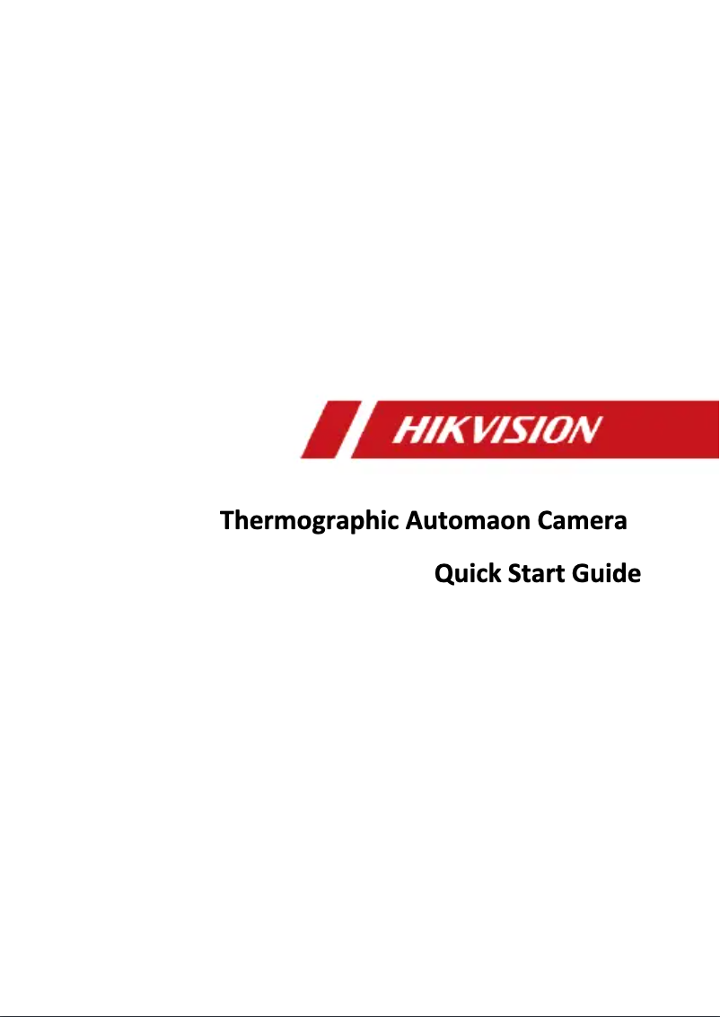 First page image of the manual for DS-2TA06-25SVI