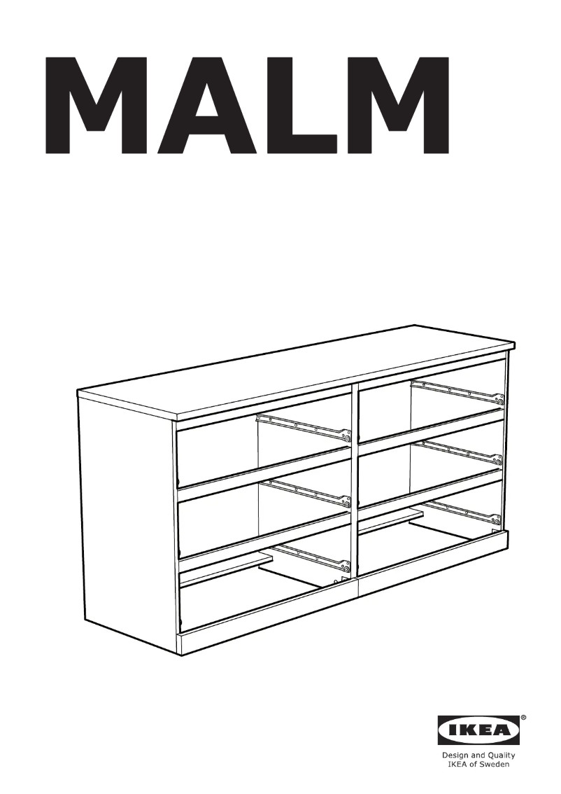 Page 1 of the manual User Manual Ikea MALM 604.035.79