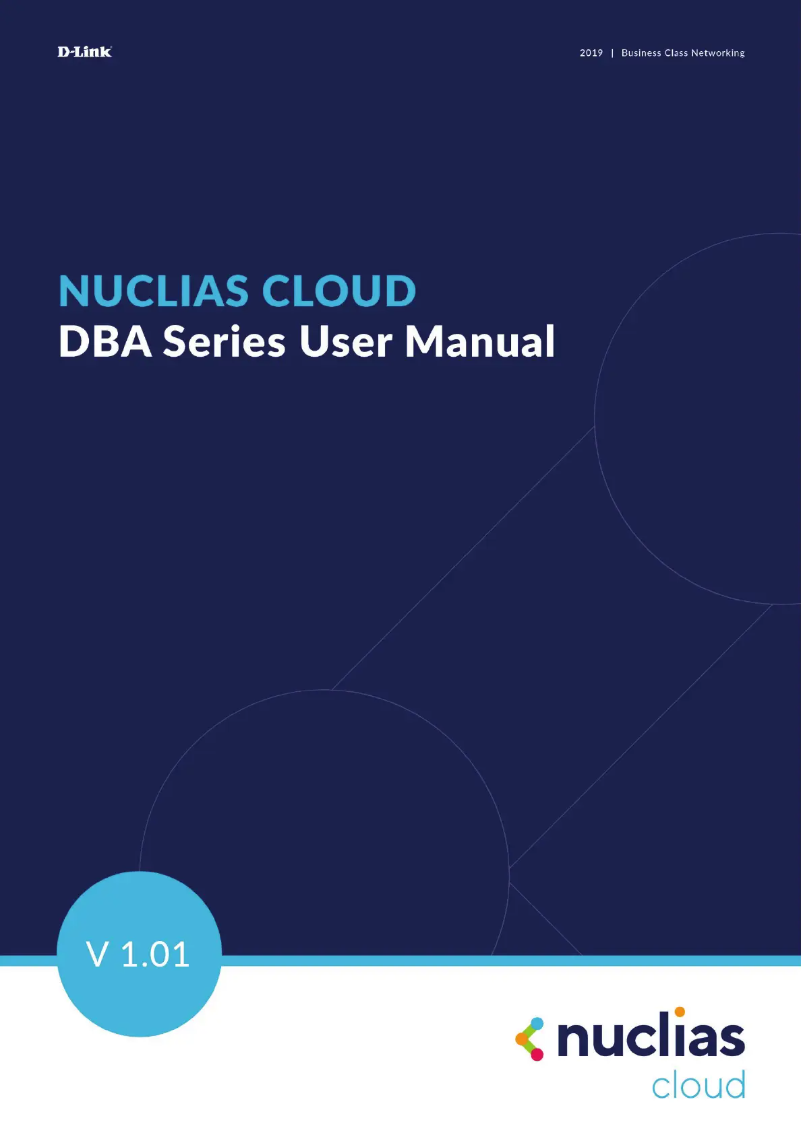 First page image of the manual for DBA-X1230P