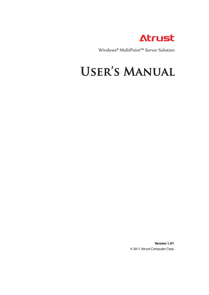 First page image of the manual for M200