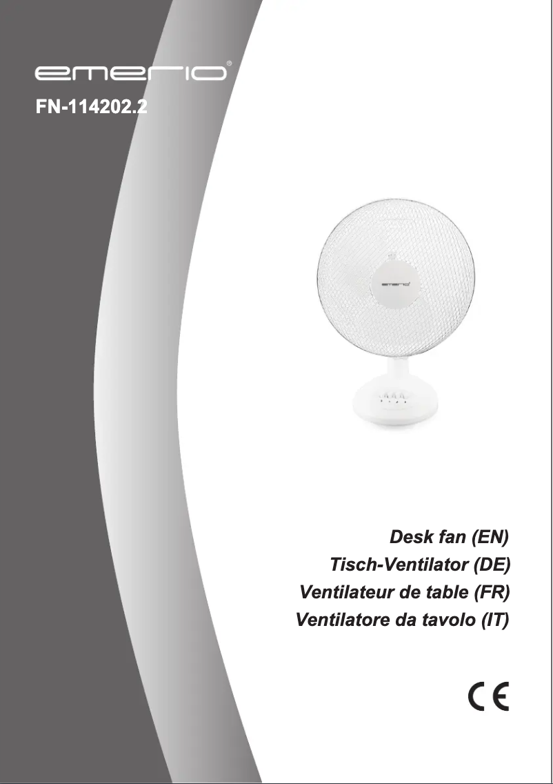 Page 1 de la notice Manuel utilisateur Emerio FN-114202.2
