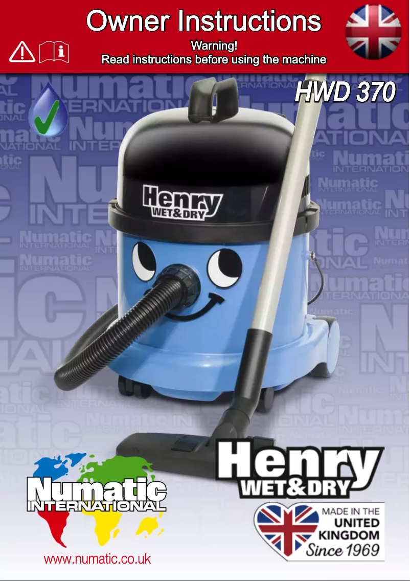 First page image of the manual for Henry HWD 370
