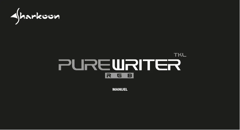 Page 1 of the manual User Manual Sharkoon PureWriter TKL RGB