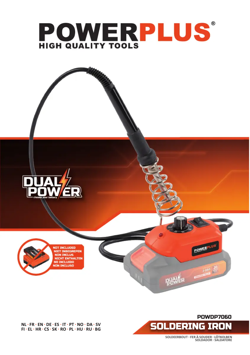 Page 1 of the manual User Manual PowerPlus POWDP7060