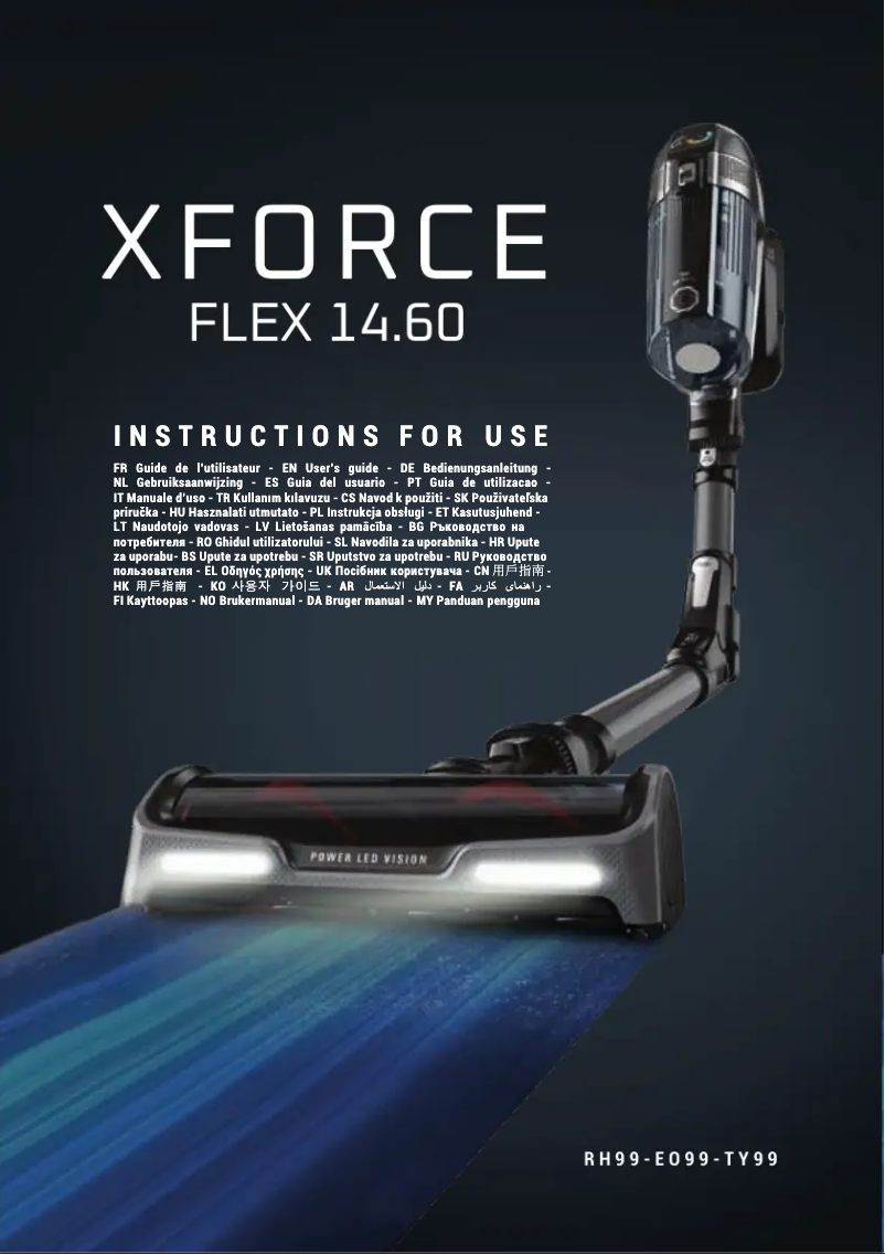 Page 1 of the manual User Manual Tefal X-Force Flex 14.60