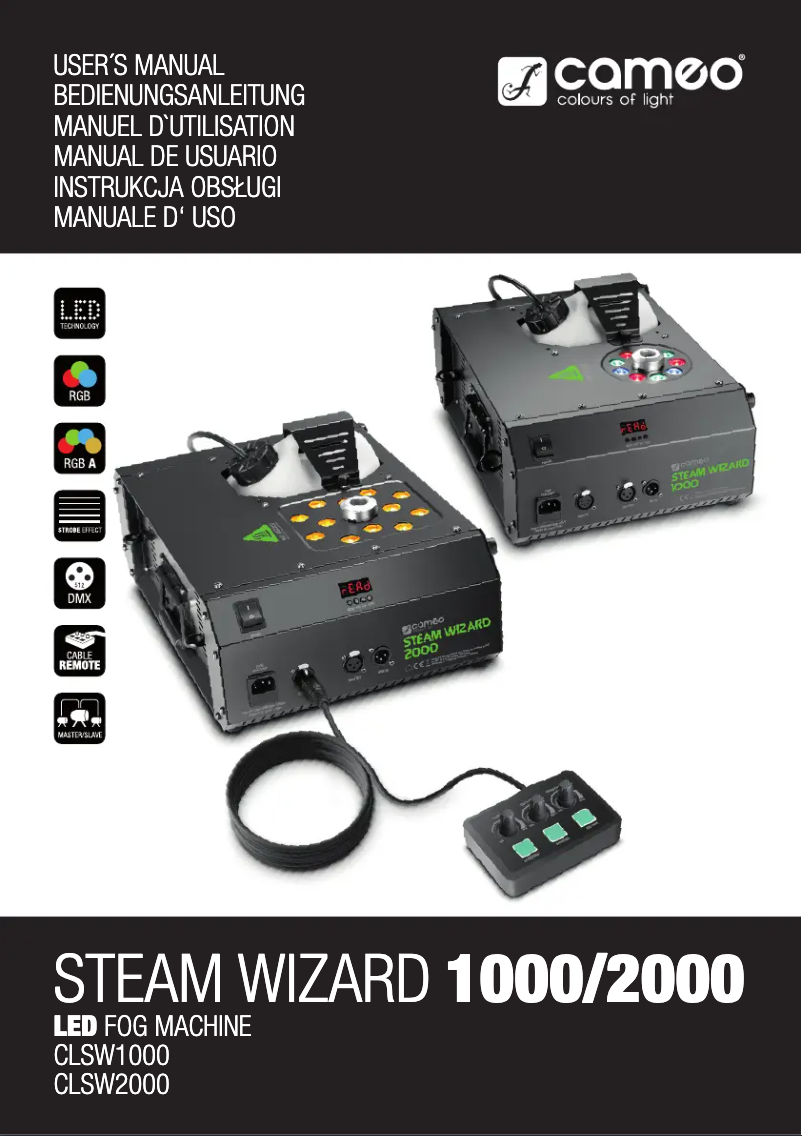 First page image of the manual for Steam Wizard 2000