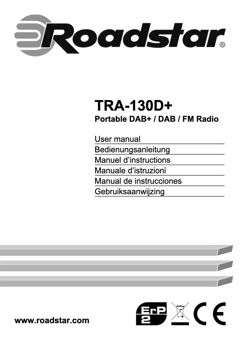 First page image of the manual for TRA-130D+