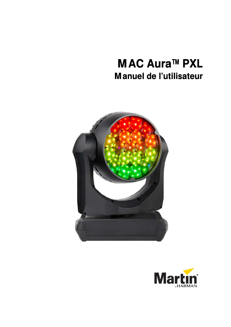 First page image of the manual for MAC Aura PXL