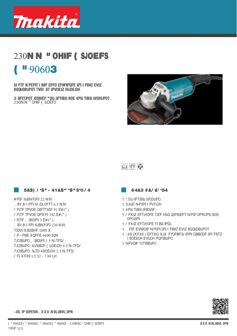 First page image of the manual for GA9060R