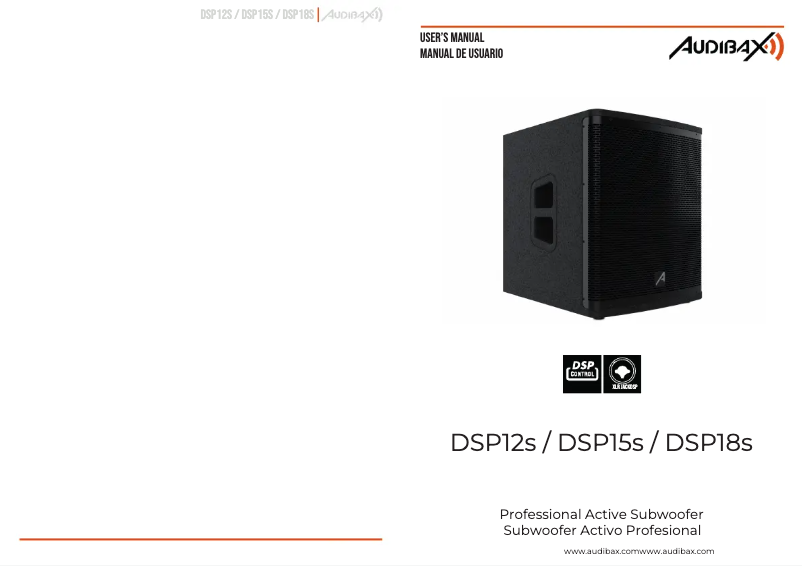 First page image of the manual for DSP18s