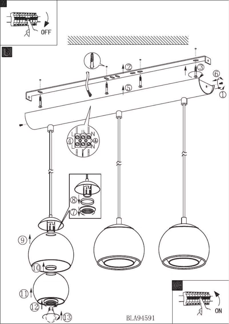 Page 1 of the manual User Manual Eglo Rocamar