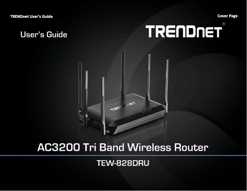 First page image of the manual for TEW-828DRU