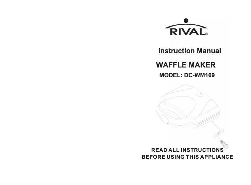 First page image of the manual for DC-WM169