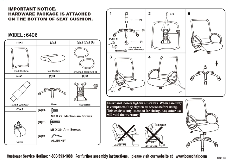 Page 1 of the manual User Manual Boss B6406